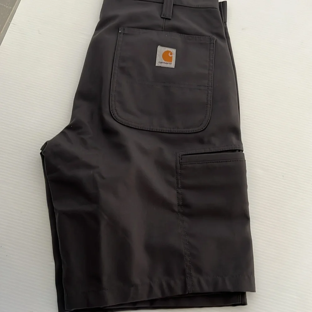 NWT Carhartt Men's Rugged Professional Relaxed Fit Canvas Short Shadow